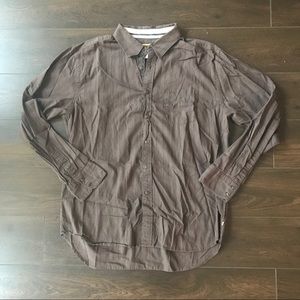 Quicksilver Brown Button Down Shirt